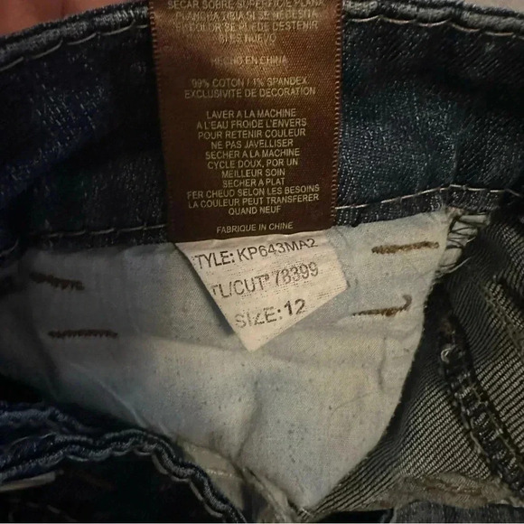 KUT from the Kloth Womens Boot Cut Denim Jeans size 12 Dark Wash KP643MA2 - Picture 12 of 12